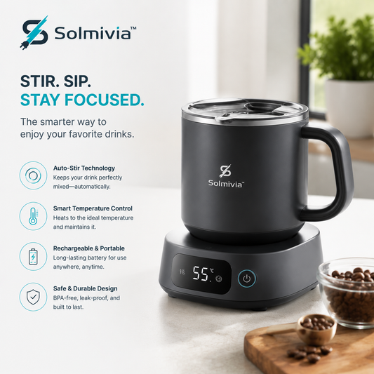 Solmivia™ HeatSync Smart Stir Mug